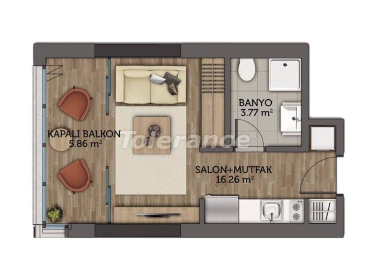 Apartment from the developer in Kagithane, İstanbul with pool - buy realty in Turkey - 23129