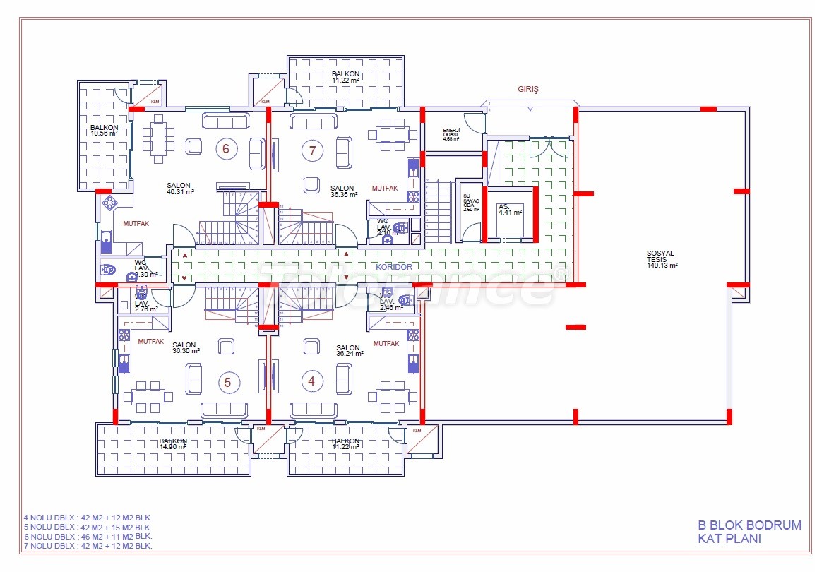 Apartment from the developer in Kargicak, Alanya with sea view with pool with installment - buy realty in Turkey - 18092