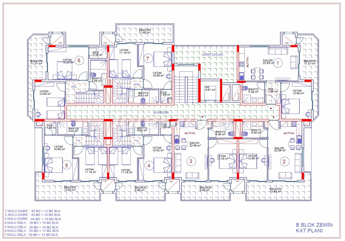 Apartment from the developer in Kargicak, Alanya with sea view with pool with installment - buy realty in Turkey - 18093