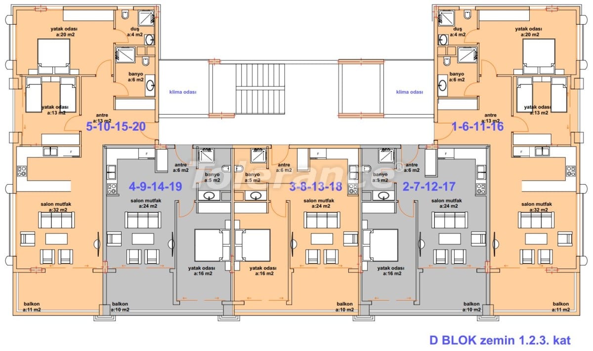 Apartment from the developer in Kargicak, Alanya with sea view with pool - buy realty in Turkey - 27763