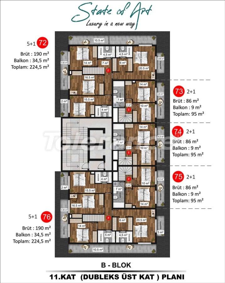 Apartment from the developer in Kargicak, Alanya with sea view with pool - buy realty in Turkey - 41177