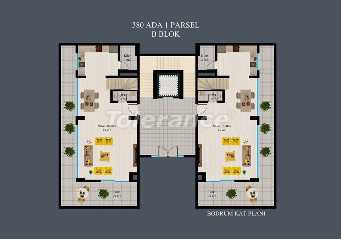 Apartment from the developer in Kargicak, Alanya with sea view with pool - buy realty in Turkey - 50304