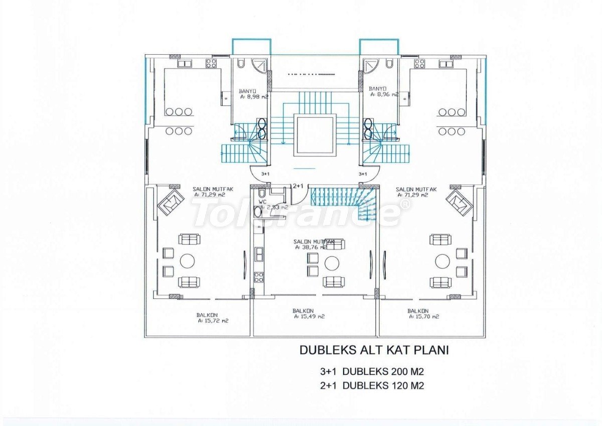 Apartment from the developer in Kargicak, Alanya with sea view with pool - buy realty in Turkey - 5345