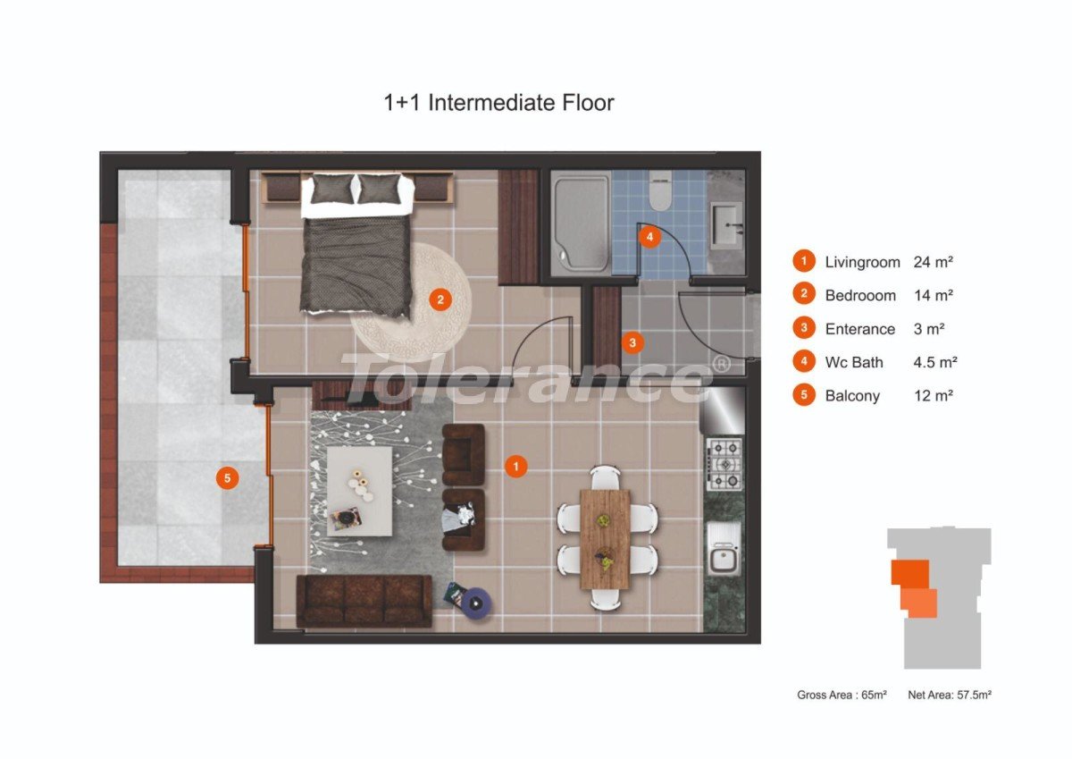 Apartment from the developer in Kestel, Alanya with sea view with pool with installment - buy realty in Turkey - 20431