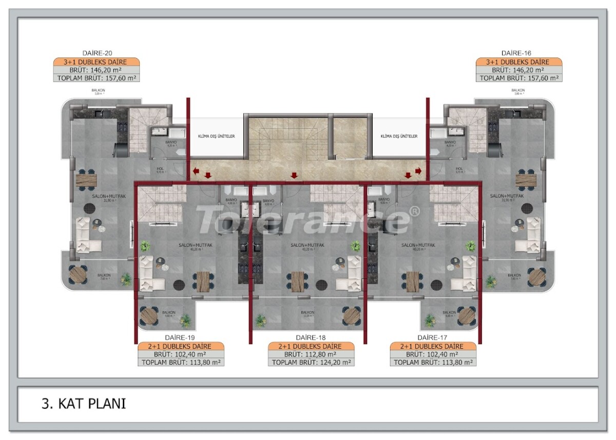 Apartment from the developer in Kestel, Alanya with sea view with pool with installment - buy realty in Turkey - 63418