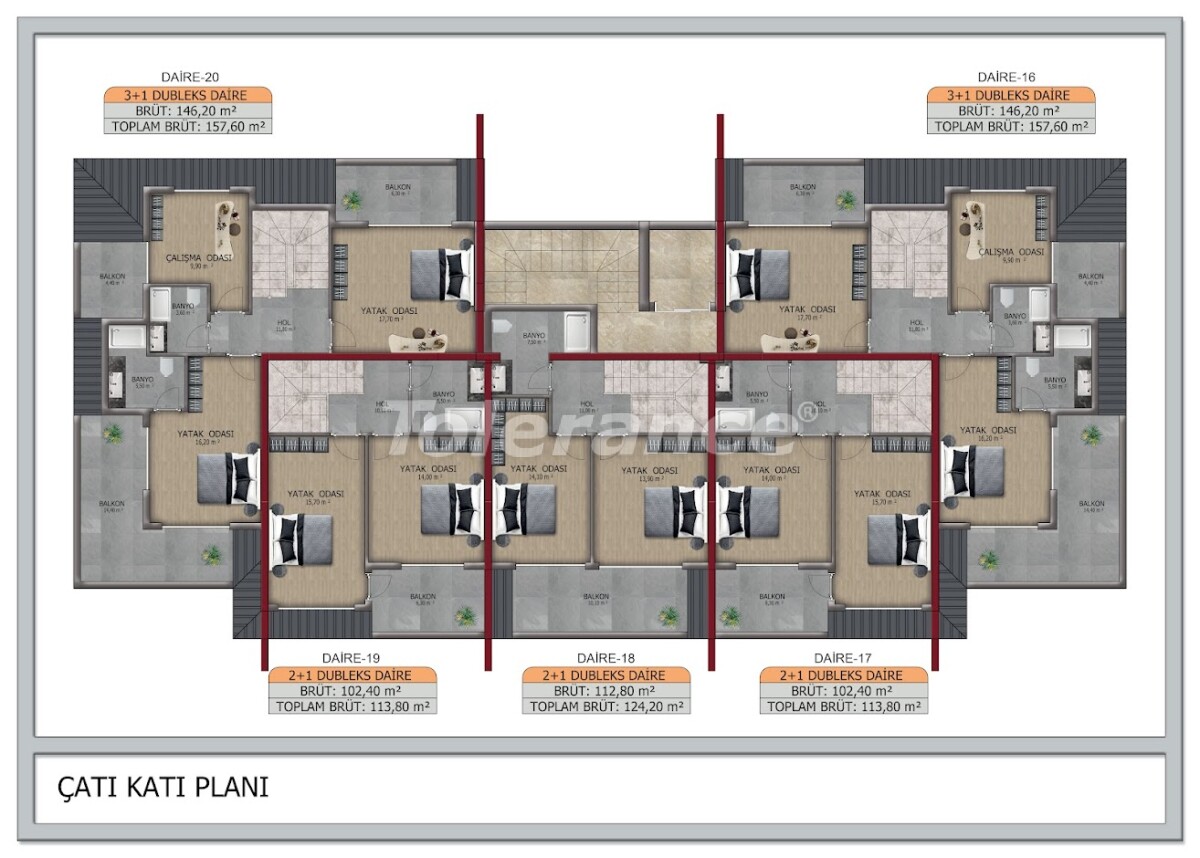 Apartment from the developer in Kestel, Alanya with sea view with pool with installment - buy realty in Turkey - 63419