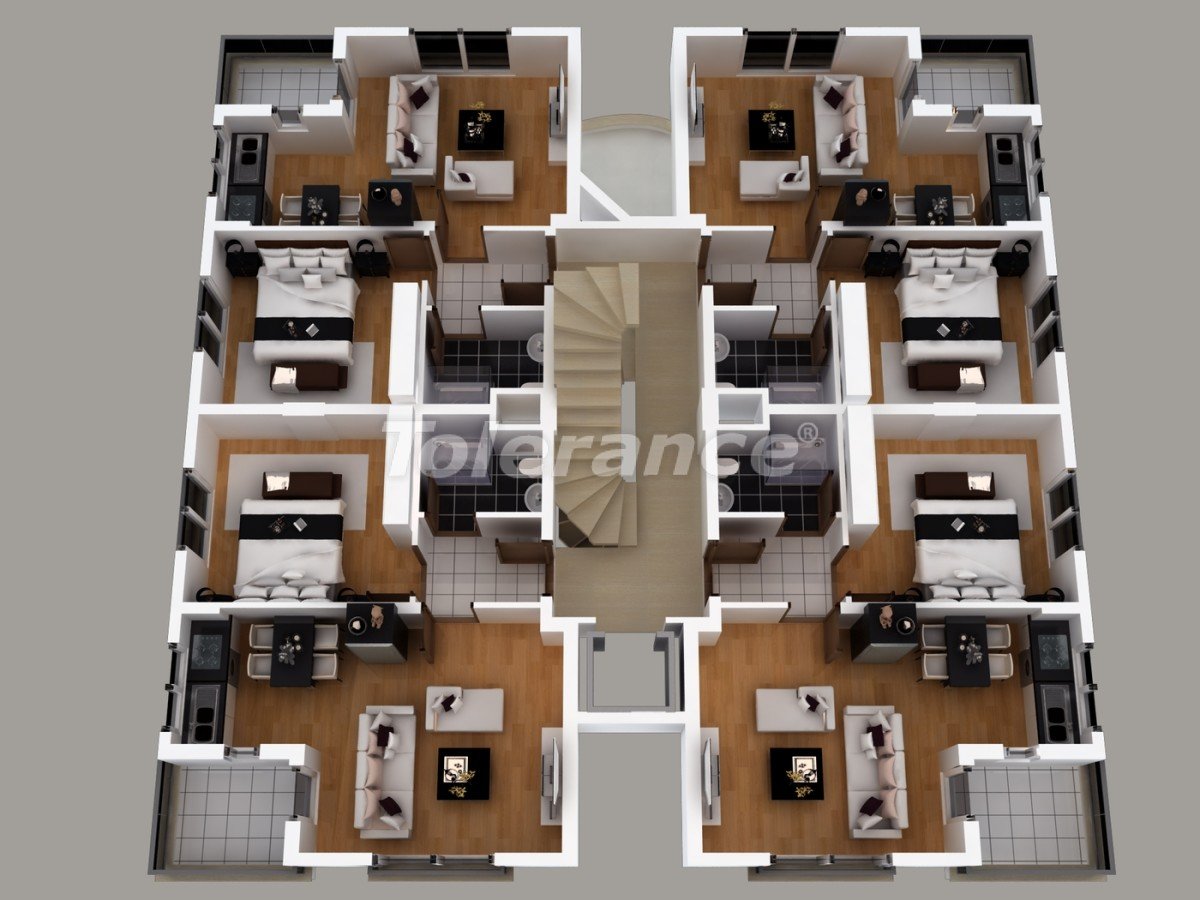 Apartment from the developer in Konyaalti, Antalya with pool - buy realty in Turkey - 1461