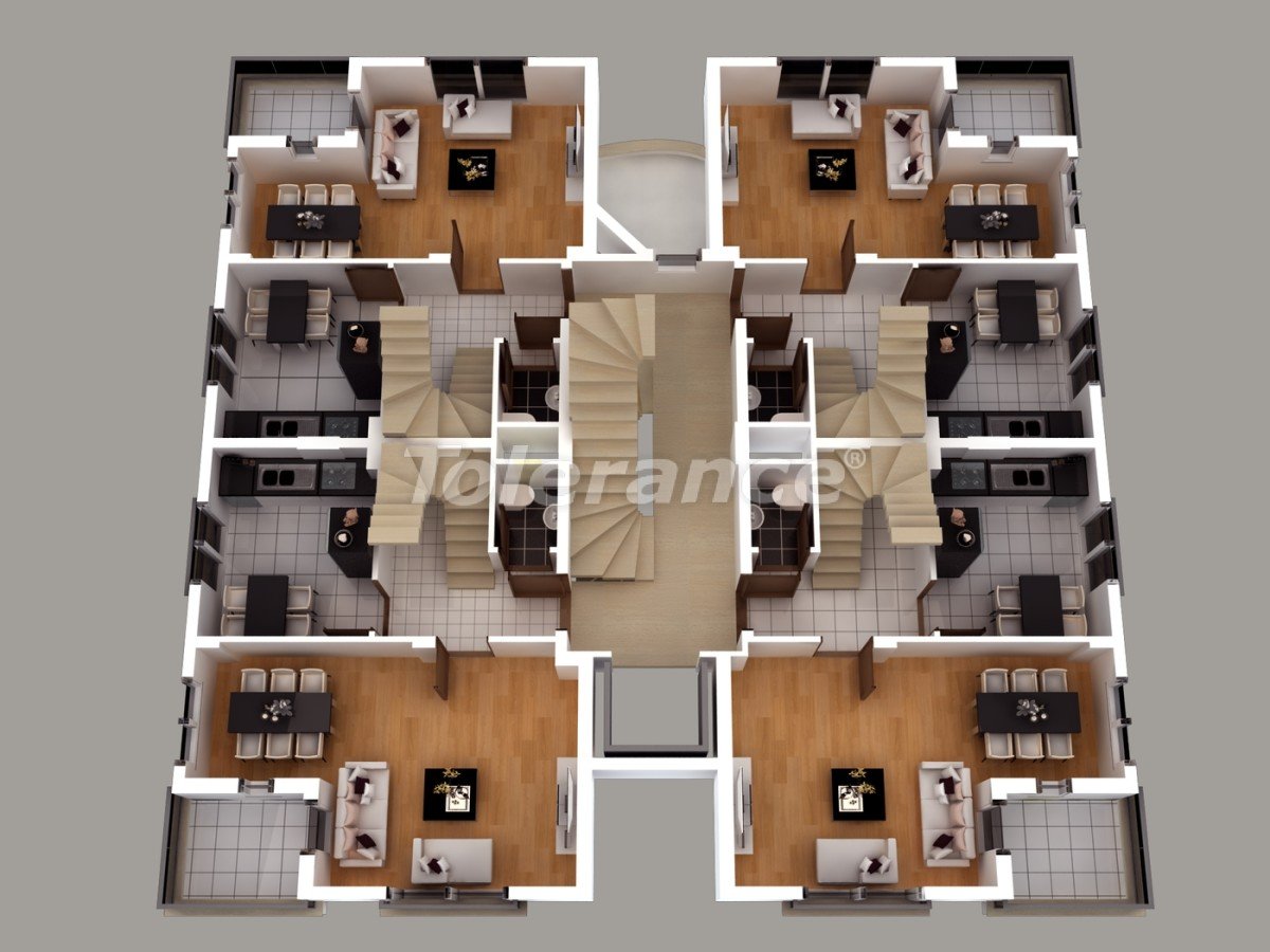 Apartment from the developer in Konyaalti, Antalya with pool - buy realty in Turkey - 1462