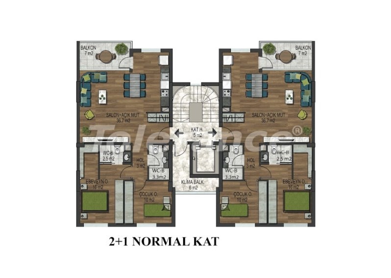 Apartment from the developer in Konyaalti, Antalya pool - buy realty in Turkey - 18293