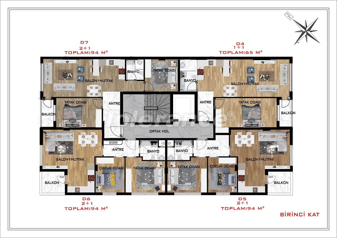 Apartment from the developer in Konyaaltı, Antalya with pool with installment - buy realty in Turkey - 69631