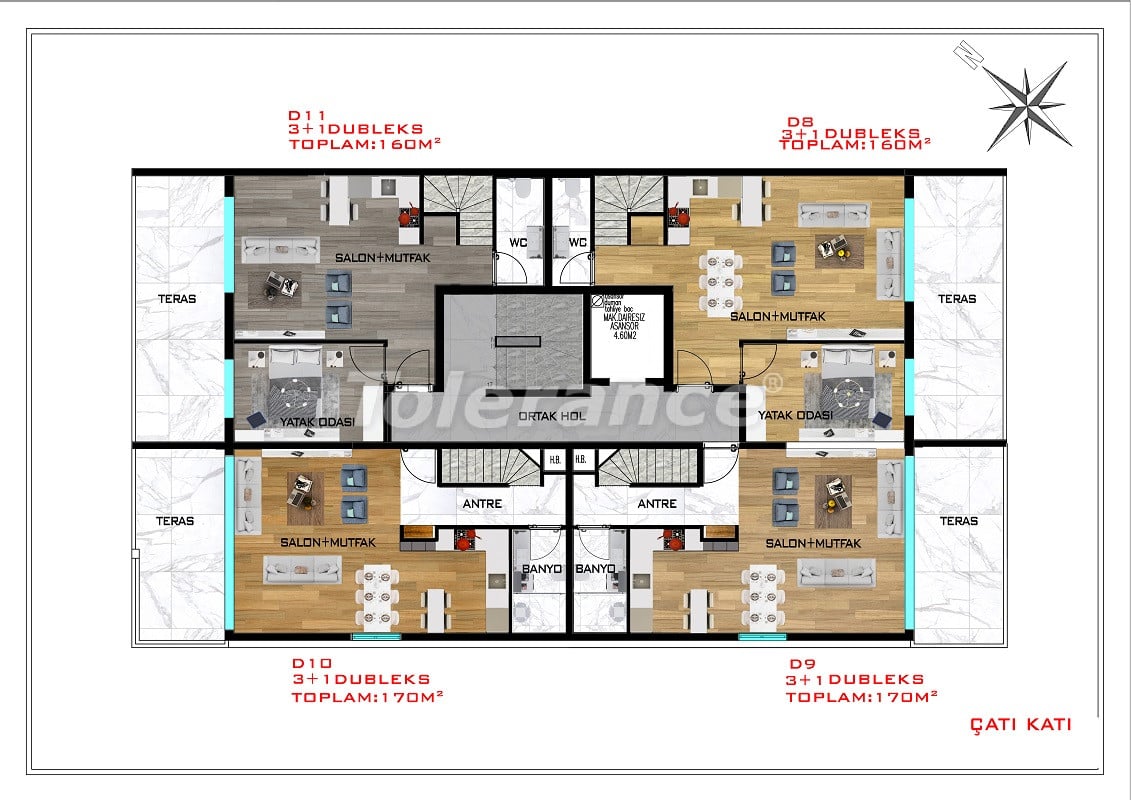 Apartment from the developer in Konyaaltı, Antalya with pool - buy realty in Turkey - 69633