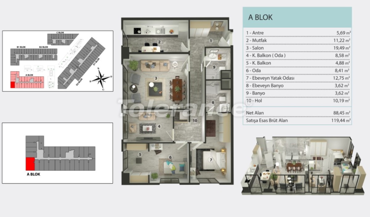 Apartment from the developer in Kucukcekmece, İstanbul with installment - buy realty in Turkey - 36265