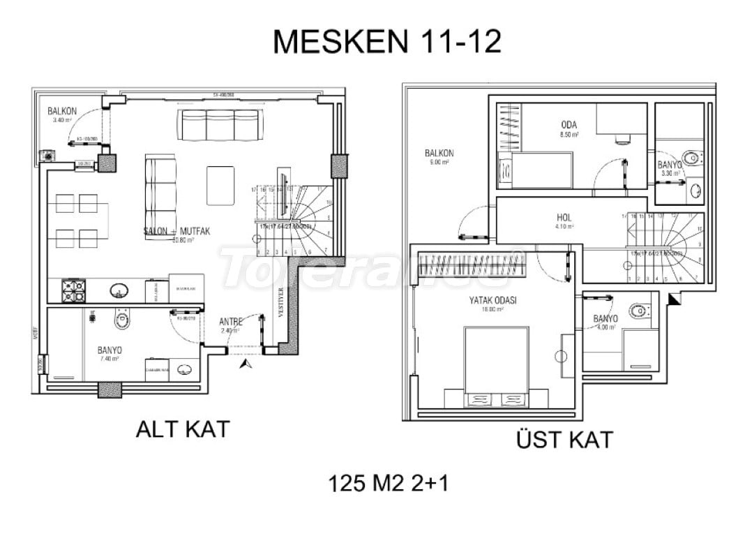 Apartment from the developer in Lara, Antalya with pool with installment - buy realty in Turkey - 102682