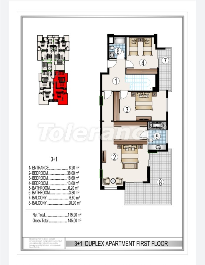 Apartment from the developer in Mahmutlar, Alanya with sea view with pool with installment - buy realty in Turkey - 28188