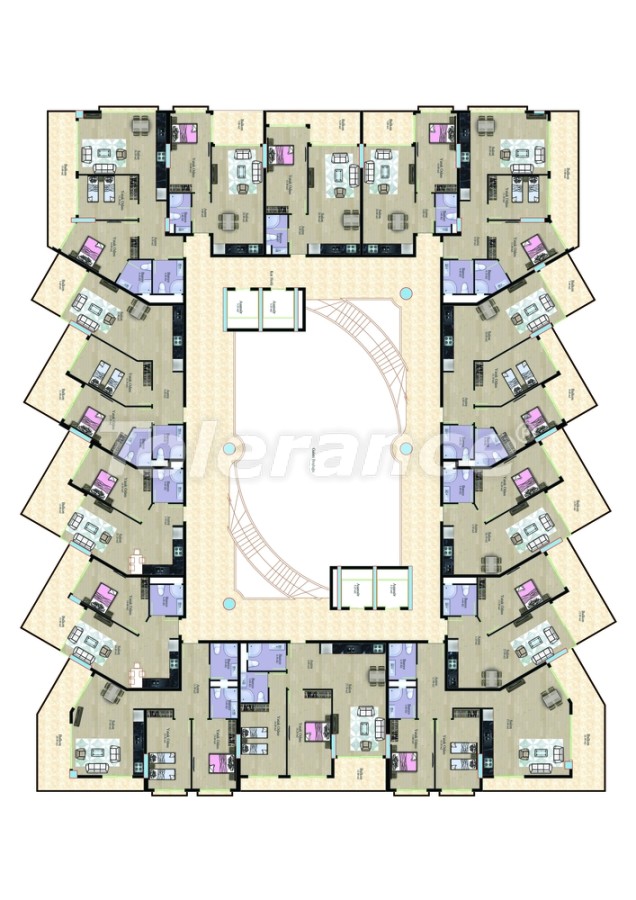 Apartment from the developer in Mahmutlar, Alanya with sea view with pool - buy realty in Turkey - 7767