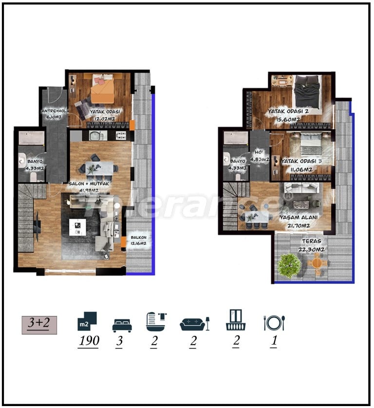 Apartment from the developer in Muratpaşa, Antalya with installment - buy realty in Turkey - 105536