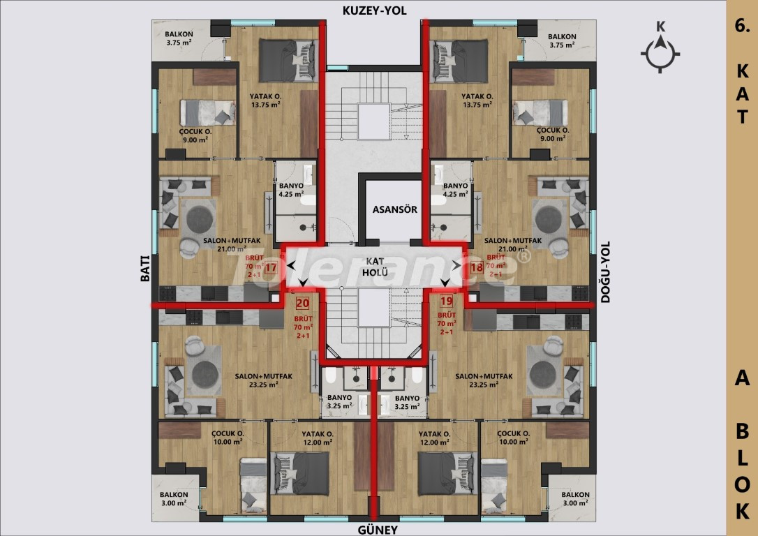 Apartment from the developer in Muratpaşa, Antalya with installment - buy realty in Turkey - 110073