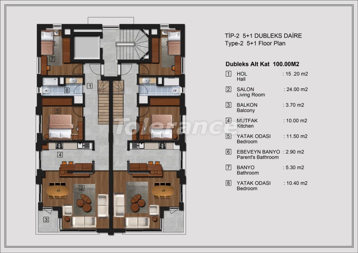 Apartment from the developer in Muratpaşa, Antalya - buy realty in Turkey - 53315