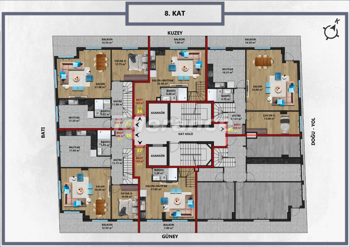 Apartment from the developer in Muratpaşa, Antalya - buy realty in Turkey - 95483