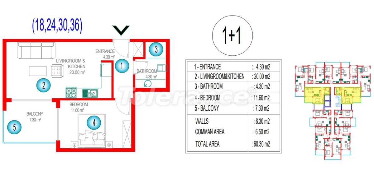 Apartment from the developer in Oba, Alanya with pool with installment - buy realty in Turkey - 63812