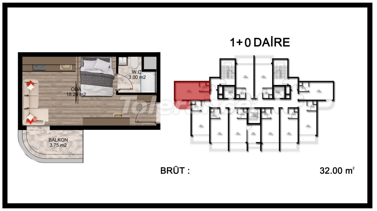 Apartment from the developer in Tece, Mersin, Mersin with pool with installment - buy realty in Turkey - 100689