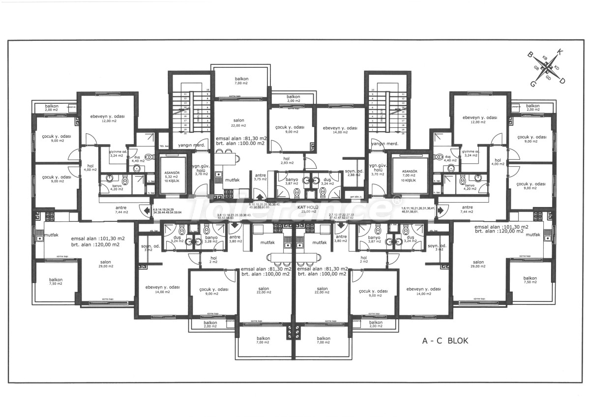 Apartment from the developer in Tece, Mersin, Mersin with sea view with pool with installment - buy realty in Turkey - 49838