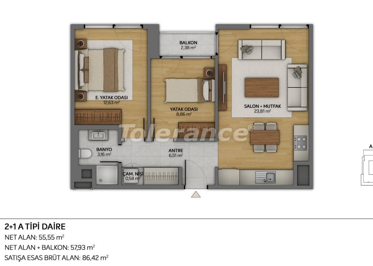Apartment from the developer in Topkapı, İstanbul with pool - buy realty in Turkey - 35881