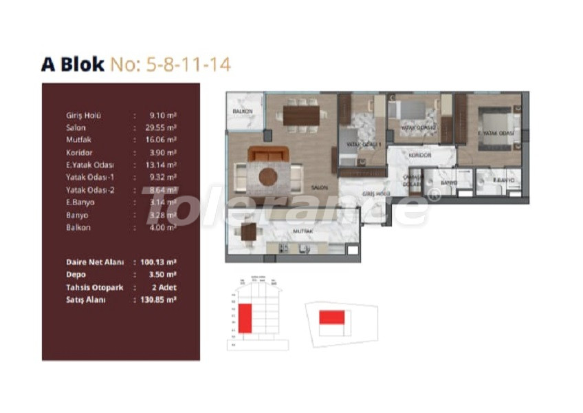 Apartment from the developer in Üsküdar, İstanbul - buy realty in Turkey - 69158