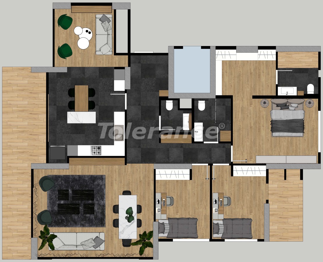 Apartment in Yenisehir, Mersin with pool - buy realty in Turkey - 35160