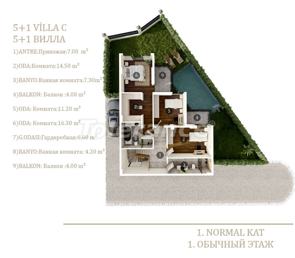 Villa from the developer in Döşemealtı, Antalya with pool with installment - buy realty in Turkey - 104391