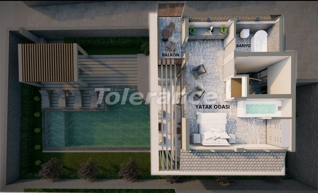 Villa from the developer in Fethie with pool - buy realty in Turkey - 46652