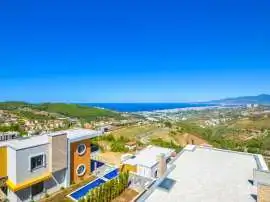 Villa from the developer in Kargicak, Alanya with sea view with pool - buy realty in Turkey - 28446